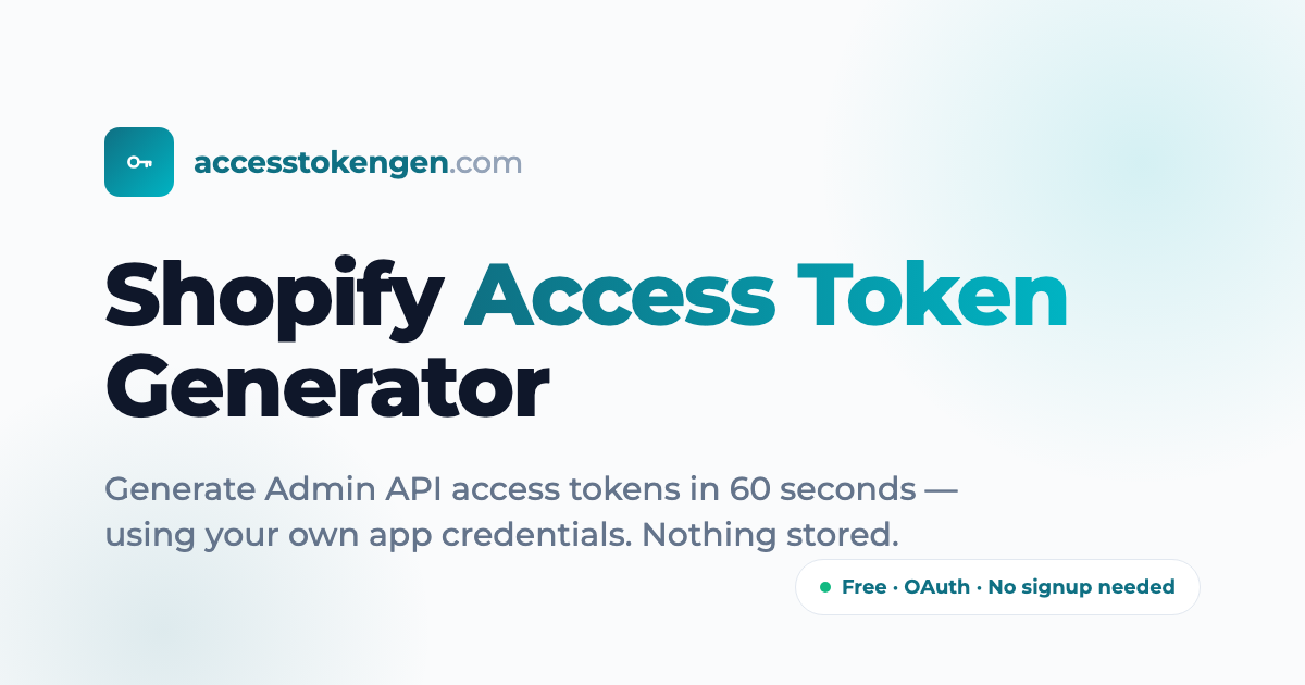 Shopify Admin API Access Token: Step-by-Step Guide (2026)
